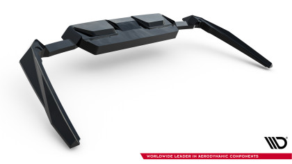 Spoiler zadního narázníku BMW M5 Sedan / Touring G90 černý lesklý plast