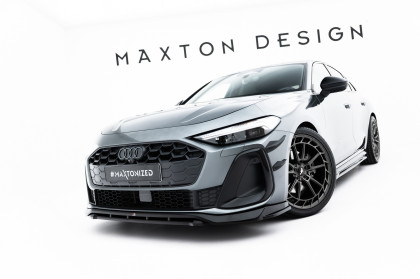 Spojler pod nárazník lipa V.1 Audi A5 S-Line Sedan / Avant B10 černý lesklý plast