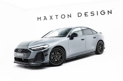 Prahové lišty Audi A5 S-Line Sedan / Avant B10 černý lesklý plast