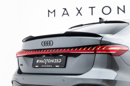 Prodloužení spoileru Audi A5 S-Line Sedan B10 černý lesklý plast