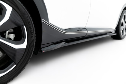 Prahové lišty Kia EV6 Mk1 černý lesklý plast