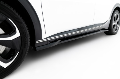 Prahové lišty Kia EV6 Mk1 černý lesklý plast