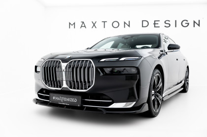 Spojler pod nárazník lipa V.1 BMW 7 G70 černý lesklý plast