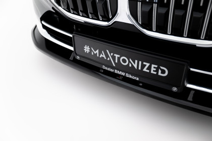 Spojler pod nárazník lipa V.2 BMW 7 G70 černý lesklý plast