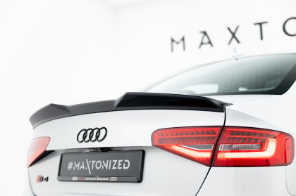 Prodloužení spoileru 3D Audi S4 Sedan B8 Facelift černý lesklý plast