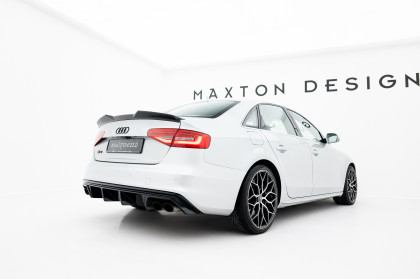 Prodloužení spoileru 3D Audi S4 Sedan B8 Facelift černý lesklý plast