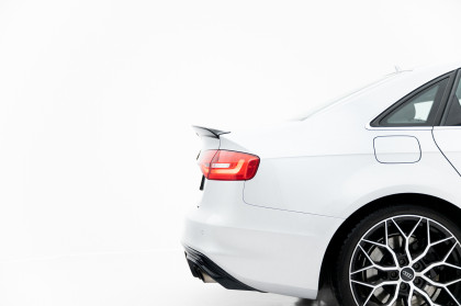 Prodloužení spoileru 3D Audi S4 Sedan B8 Facelift černý lesklý plast