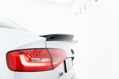 Prodloužení spoileru 3D Audi S4 Sedan B8 Facelift černý lesklý plast