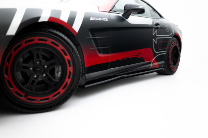Prahové lišty Mercedes-Benz SL 63 AMG R231 černý lesklý plast