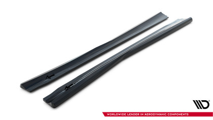Prahové lišty Mercedes-Benz SL 63 AMG R231 černý lesklý plast