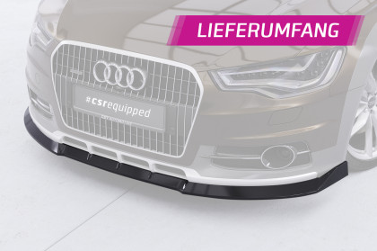 Spoiler pod přední nárazník CSR CUP pro Audi A6 C7 (Typ 4G) Allroad 2012-2018 černá struktura