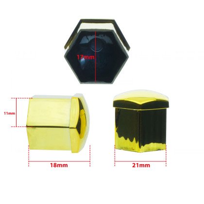 EPTUNING001 KRYTKY MATEK 17MM - Zlaté (metalické)