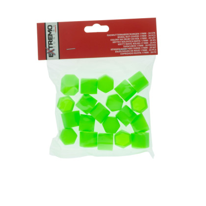 EPTUNING033 Krytky na šrouby 17 MM - Zelené (Silikonové)