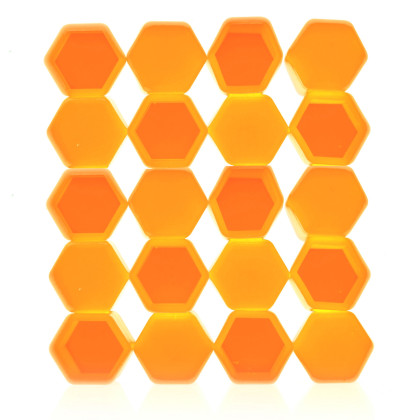 EPTUNING045 Krytky na šrouby 19 MM - Oranžové (Silikonové)