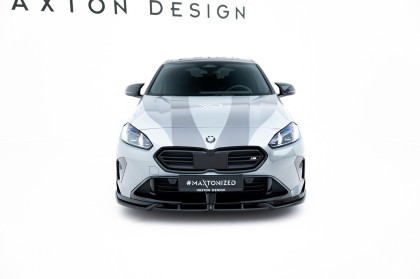 Spojler pod nárazník lipa V.1 BMW M135i M Performance F70 černý lesklý plast