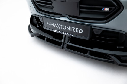 Spojler pod nárazník lipa V.1 BMW M135i M Performance F70 černý lesklý plast