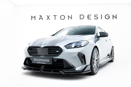 Spojler pod nárazník lipa V.1 BMW M135i M Performance F70 černý lesklý plast