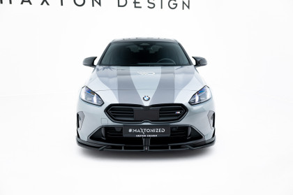 Spojler pod nárazník lipa V.1 BMW M135i M Performance F70 černý lesklý plast