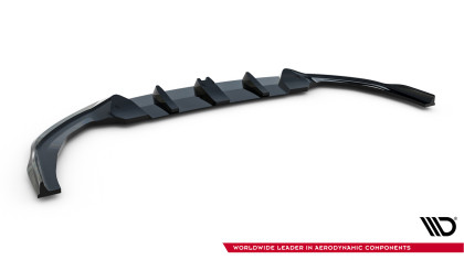 Spojler pod nárazník lipa V.2 BMW M135i M Performance F70 černý lesklý plast
