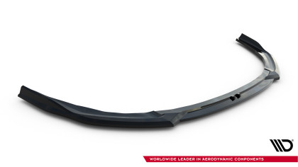 Spojler pod nárazník lipa V.3 BMW M135i M Performance F70 černý lesklý plast