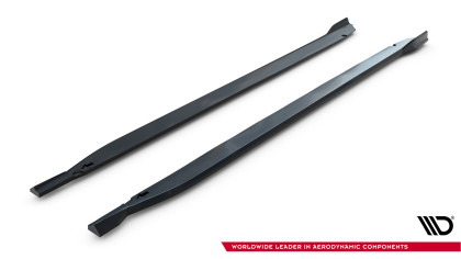 Prahové lišty V.2 BMW M135i M Performance F70 černý lesklý plast