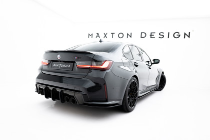 Splittery zadní boční Street Pro V.3 BMW M3 Sedan / Touring G80 / G81 černo červené