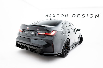 Splittery zadní boční V.3 BMW M3 Sedan / Touring G80 / G81 černý lesklý plast