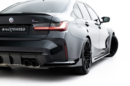 Splittery zadní boční V.5 BMW M3 Sedan / Touring G80 / G81 černý lesklý plast
