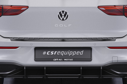 Plastová ochranná lišta zadního nárazníku CSR pro VW Golf 8 (Typ CD) - černý lesklý