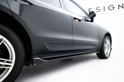 Prahové lišty V.2 Porsche Macan Mk1 černý lesklý plast
