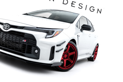 Street pro spojler pod nárazník lipa + flaps Toyota GR Corolla Mk12 černo červený