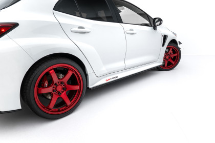 Prahové lišty Street pro Toyota GR Corolla Mk12 černo červené