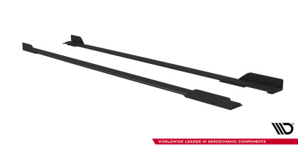 Prahové lišty Street pro + flaps Toyota GR Corolla Mk12 černo červené