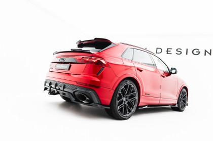Spoiler zadního narázníku Audi RSQ8 Mk1 Facelift černý lesklý plast
