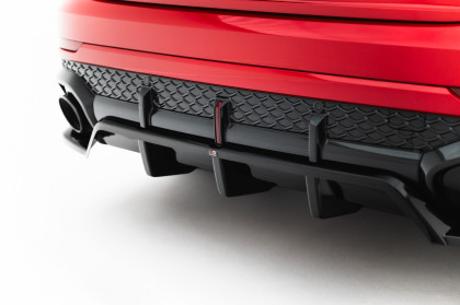 Spoiler zadního narázníku Audi RSQ8 Mk1 Facelift černý lesklý plast