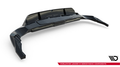 Spoiler zadního narázníku Audi RSQ8 Mk1 Facelift černý lesklý plast
