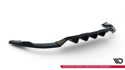 Spoiler zadního narázníku Volvo XC60 Mk1 Facelift černý lesklý plast