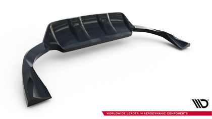 Spoiler zadního narázníku Volvo XC60 Mk1 Facelift černý lesklý plast