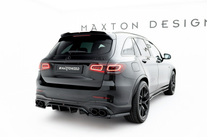 Spoiler zadního narázníku Mercedes-AMG GLC 43 SUV X253 Facelift černý lesklý plast