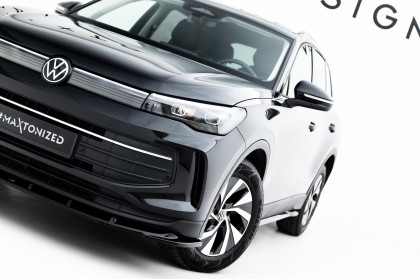Spojler pod nárazník lipa V.2 Volkswagen Tiguan Mk3 černý lesklý plast