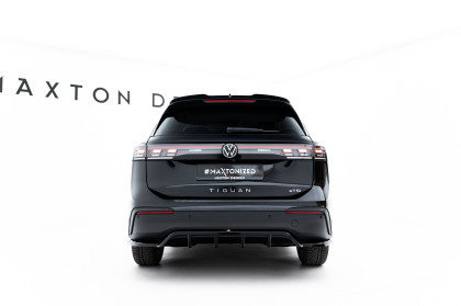 Spoiler zadního narázníku Volkswagen Tiguan Mk3 černý lesklý plast