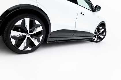Prahové lišty Renault Megane E-Tech Electric Mk1 černý lesklý plast