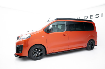 Prahové lišty Peugeot Expert l2 /l3 Mk3 černý lesklý plast