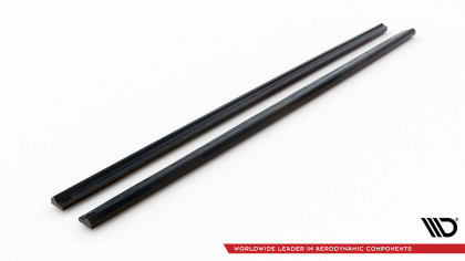 Prahové lišty Peugeot Expert l2 /l3 Mk3 černý lesklý plast