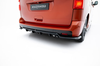 Spoiler zadního narázníku Peugeot Expert Mk3 černý lesklý plast