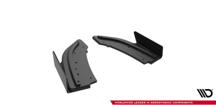 Splittery zadní boční Street Pro + flaps Mazda 3 MPS Mk1 EU Version černé