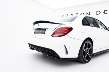 Splittery zadní boční Mercedes-Benz C AMG-Line Sedan W205 černý lesklý plast