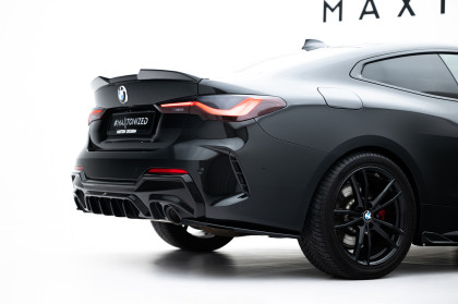 Splittery zadní boční V.7 BMW 4 M-Pack G22 / G23 / G22 Facelift / G23 Facelift černý lesklý plast