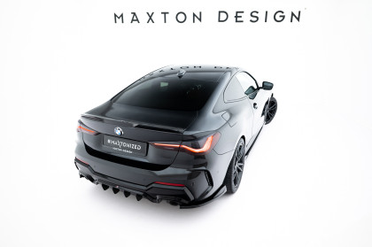 Splittery zadní boční V.8 BMW 4 M-Pack G22 / G23 / G22 Facelift / G23 Facelift černý lesklý plast