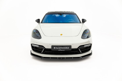 Spojler pod nárazník lipa Porsche Panamera GTS Sport Turismo 971 Facelift černý lesklý plast